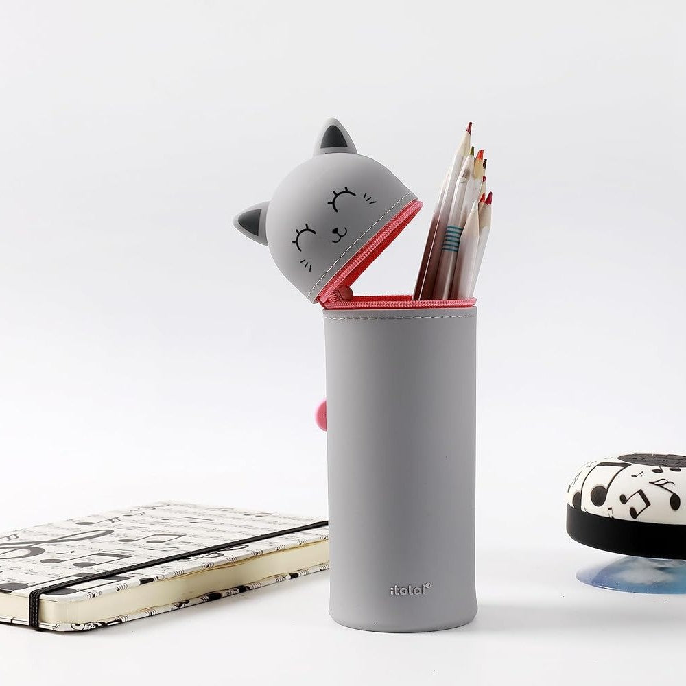 Portofol Silicone Grey Cat