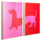 Wall art Qenush Red - Pink