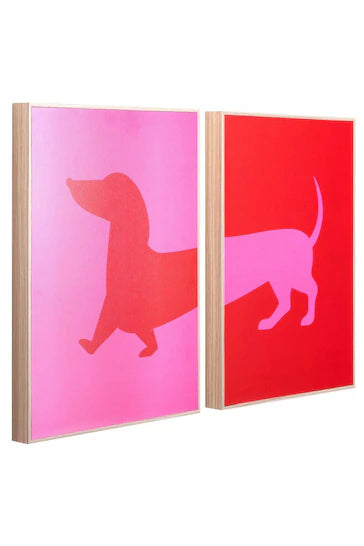 Wall art Qenush Red - Pink