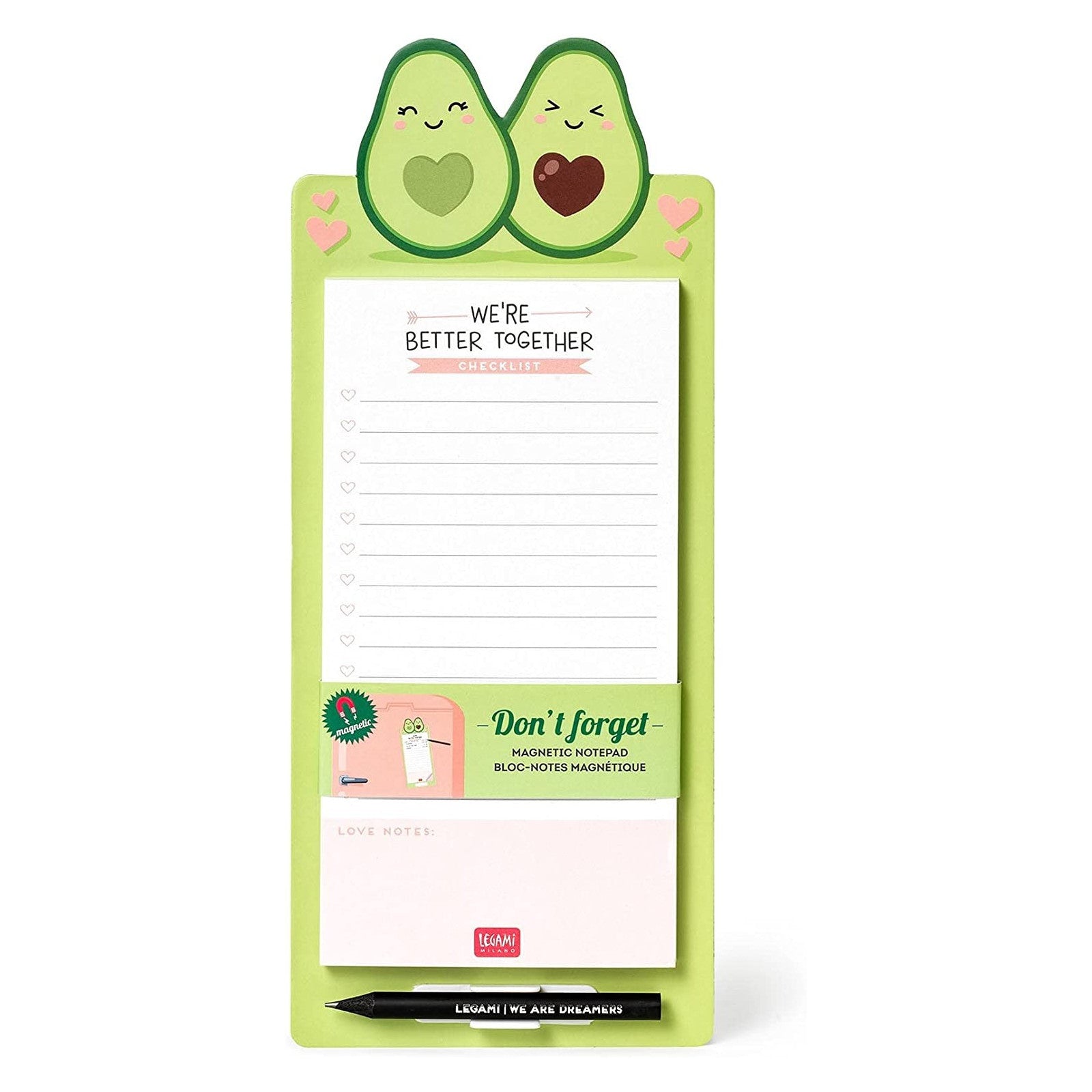 Mbajtese me magnet per shenime "Avocado"