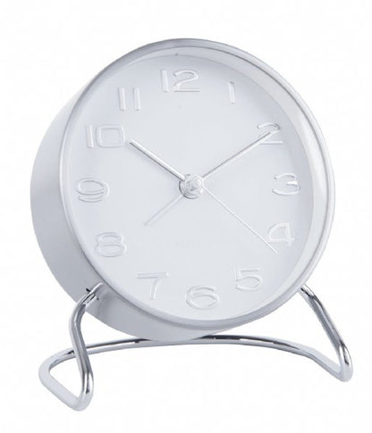 Alarm Clock Classical Number White