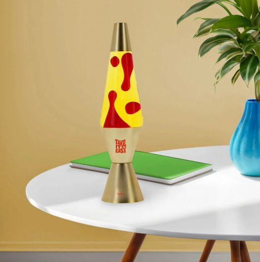 Lava lamp "Gold"