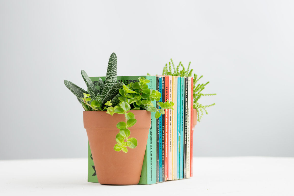 PLANTER BOOKENDS