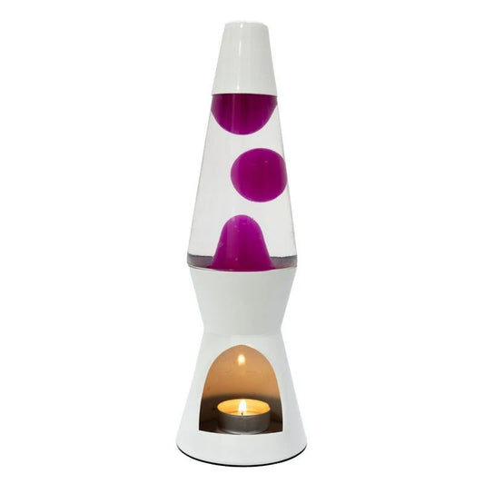 Lava lamp me qiri - white and pink