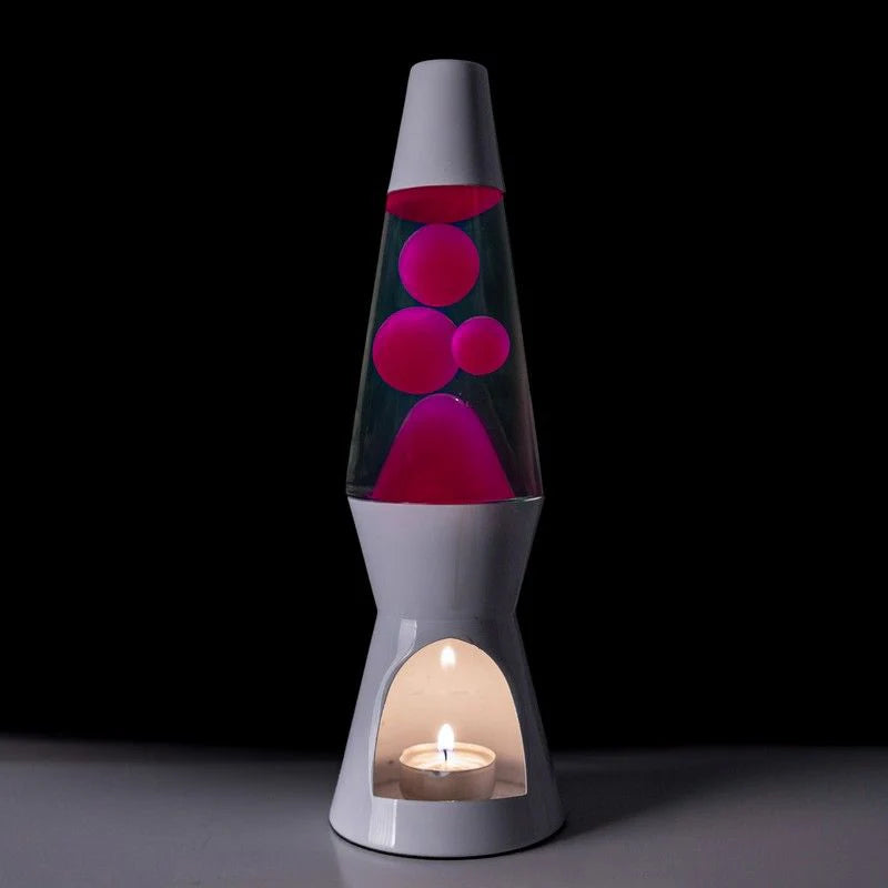 Lava lamp me qiri - white and pink