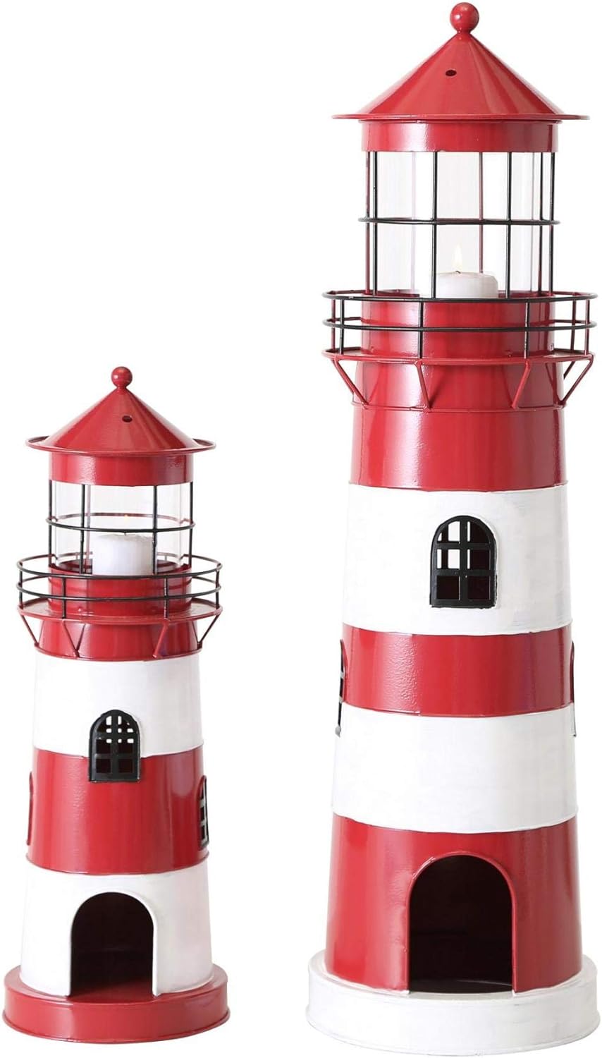 Metal lantern lighthouse