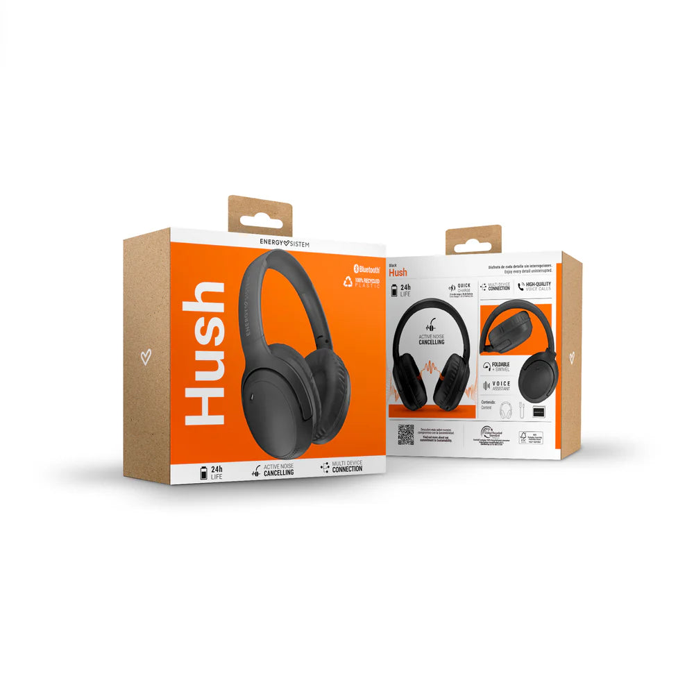Black Hush Headphones