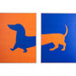 Wall art Qenush Blue - Orange