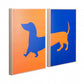 Wall art Qenush Blue - Orange