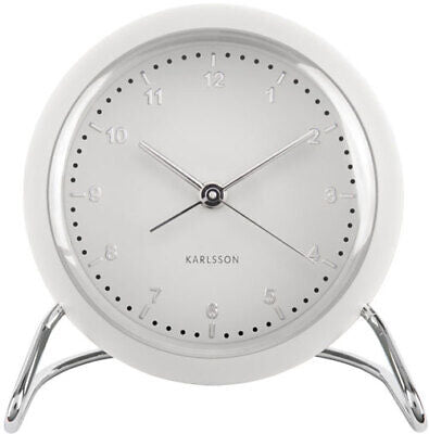 Alarm Clock Val ABS White