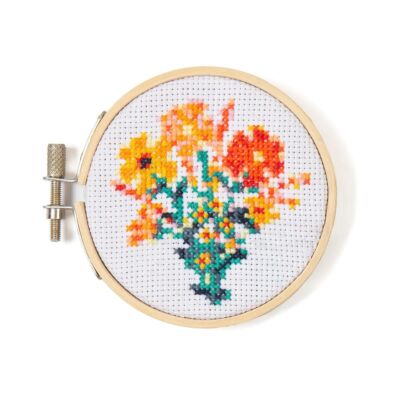 MiniCross Stitch Embroidery Flower