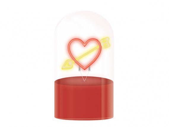 Glass Dome lamp Cupid