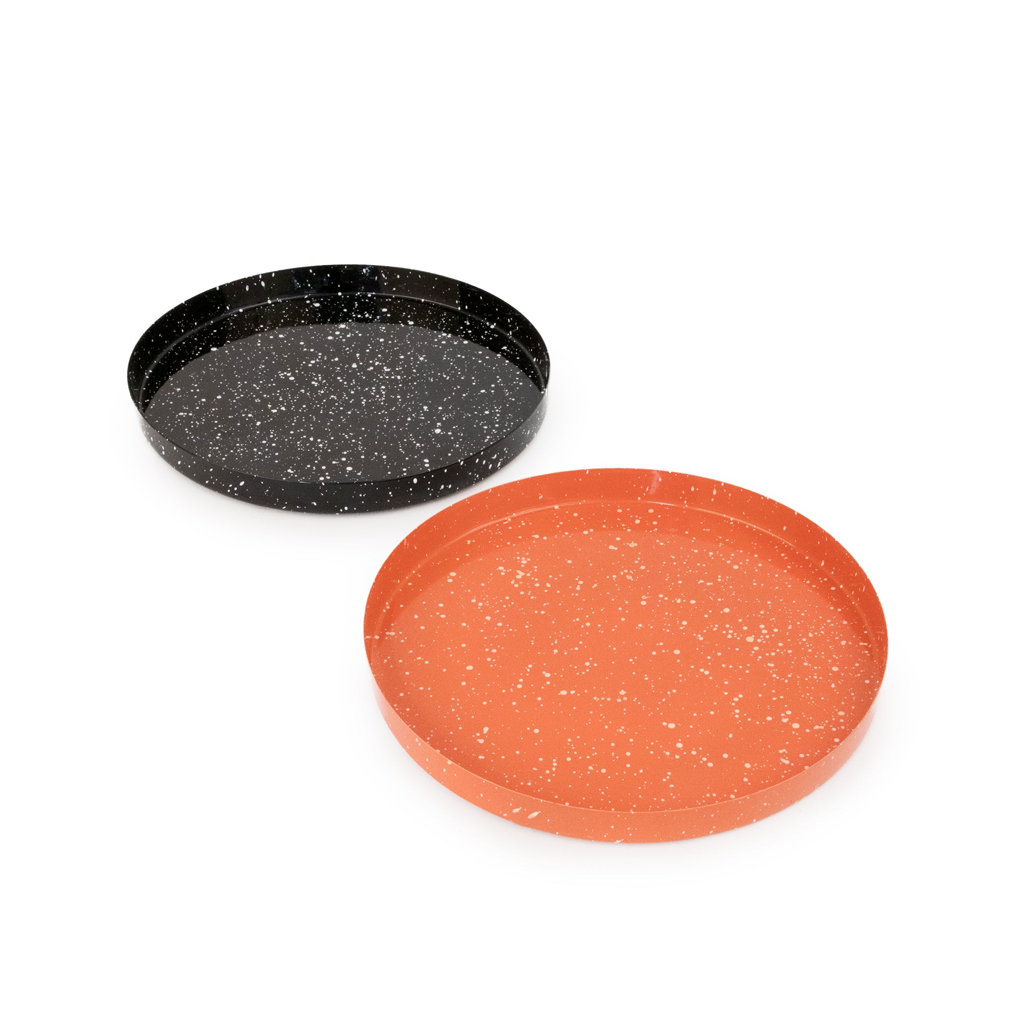 Orange round tray